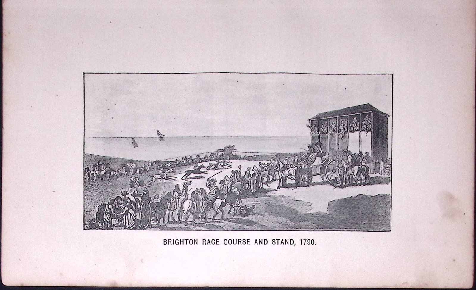 Brighton Racecourse & Stand (1790) Antique 134-Year-Old Print-1-TR: Title: Brighton Racecourse & Stand (1790) Antique 134-Year-Old Print-1-TR Description: Brighton The Storm of July 17th 1850 Antique 134-Year-Old Print-12-TR This Print Has Been Removed from