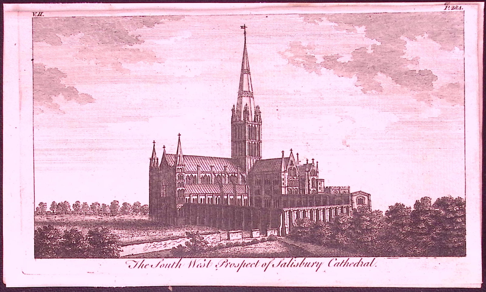 Salisbury Castle Rare 1776 Georgian Copper Plate Antique Engraving -88: Title: Salisbury Castle Rare 1776 Georgian Copper Plate Antique Engraving -88 Description: This Nearly 250-Year-Old Antique Piece Was Removed from an Edition of. A New Display of the Beauties of
