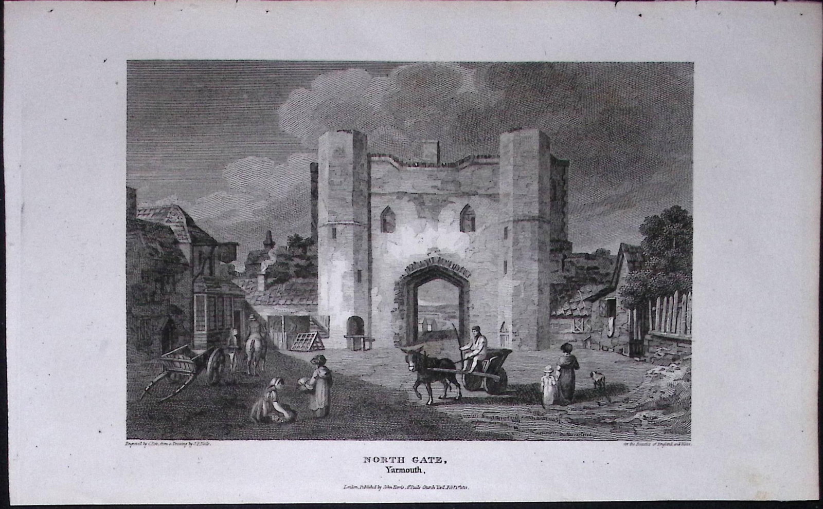 Yarmouth North Gate Norfolk Antique 216 Years-Old Georgian Steel-Engraving-426: Title: Yarmouth North Gate Norfolk Antique 216 Years-Old Georgian Steel-Engraving-426 Description: This Georgian Antique Print Was Removed from a First Edition of. The Beauties of England and W
