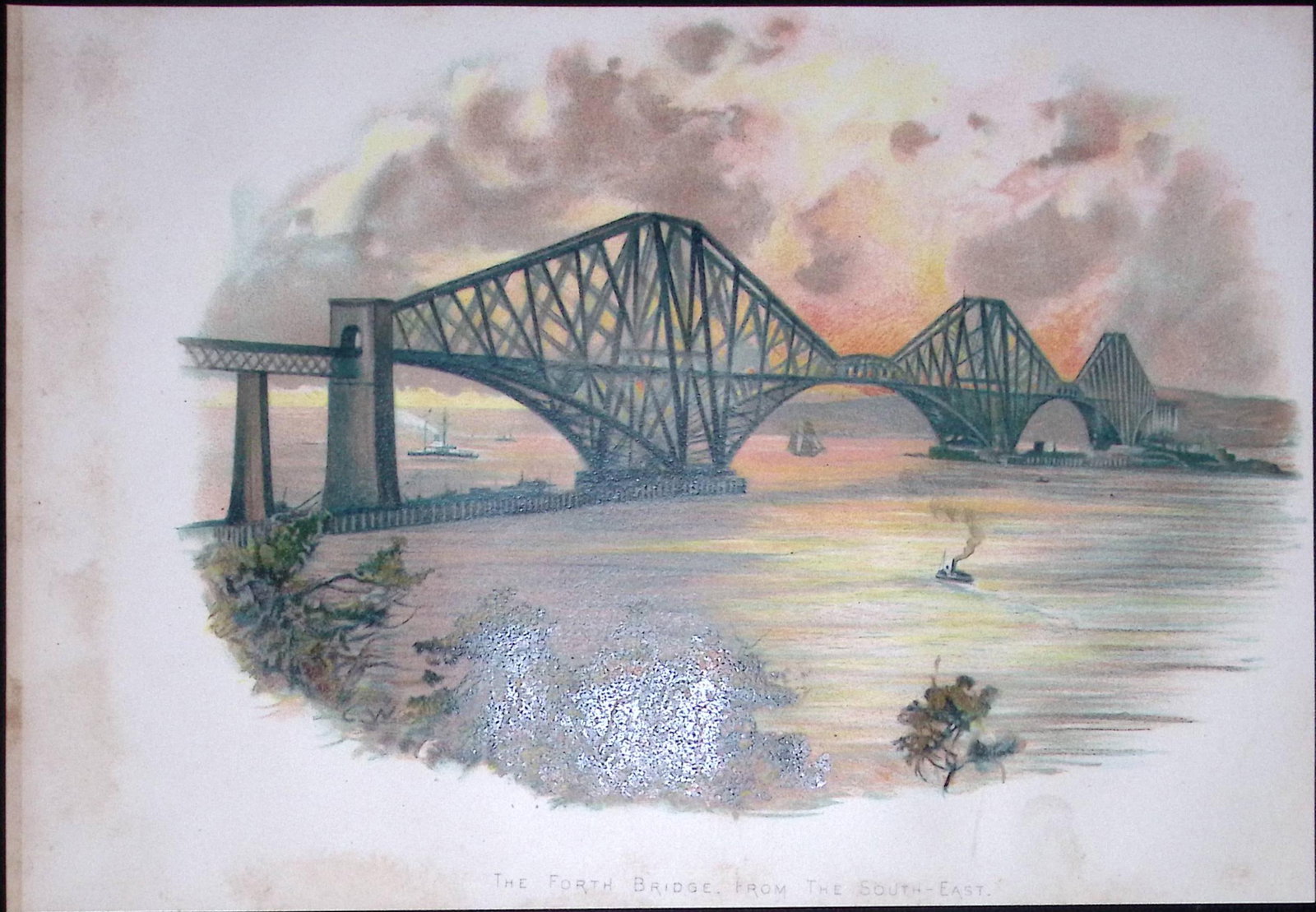 Manchester Ship Canal Antique Coloured Chromolithograph 9-TR: Title: Manchester Ship Canal Antique Coloured Chromolithograph 9-TR Description: This Antique Chromolithograph Has Been Removed from an Edition of. Cassells History of England Published by AW