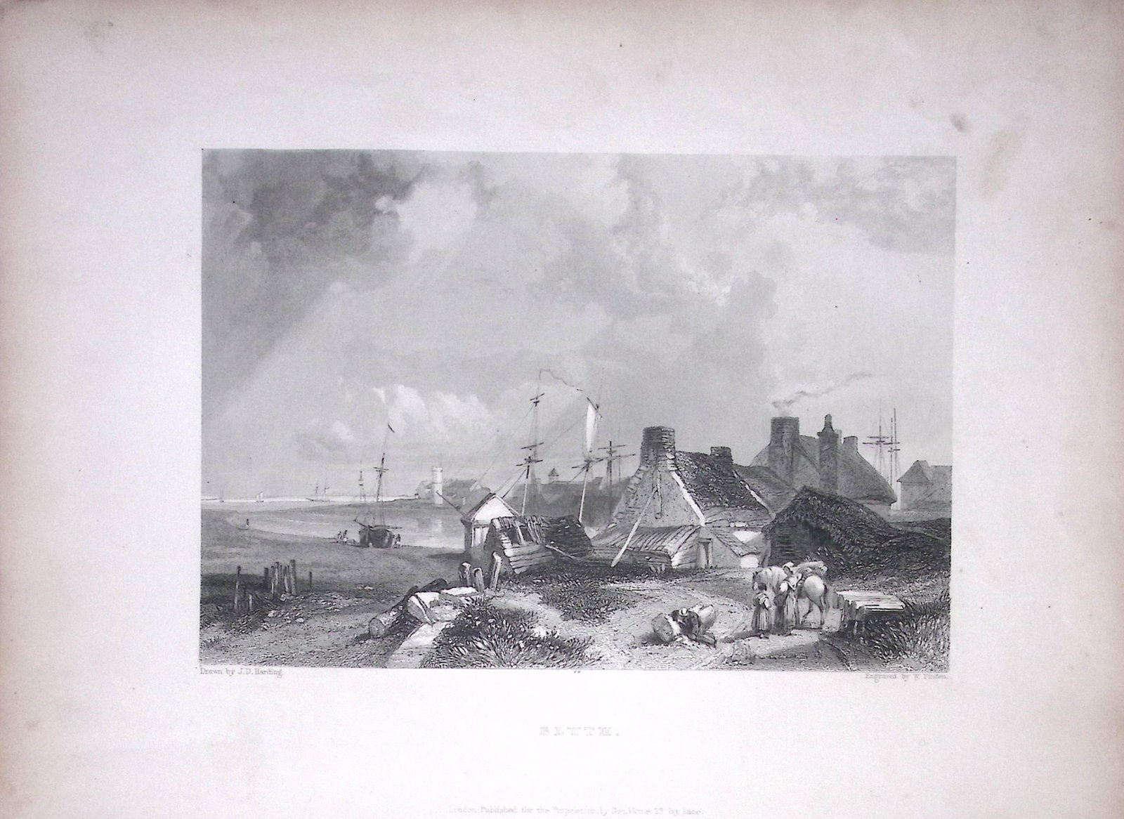 Blyth Northumberland WH Bartlett 1842 Antique Steel Engraving-7-TR: Title: Blyth Northumberland WH Bartlett 1842 Antique Steel Engraving-7-TR Description: Blyth Northumberland WH Bartlett 1842 Antique Steel Engraving-7-TR This Steel Engraved Print Has Been Remo