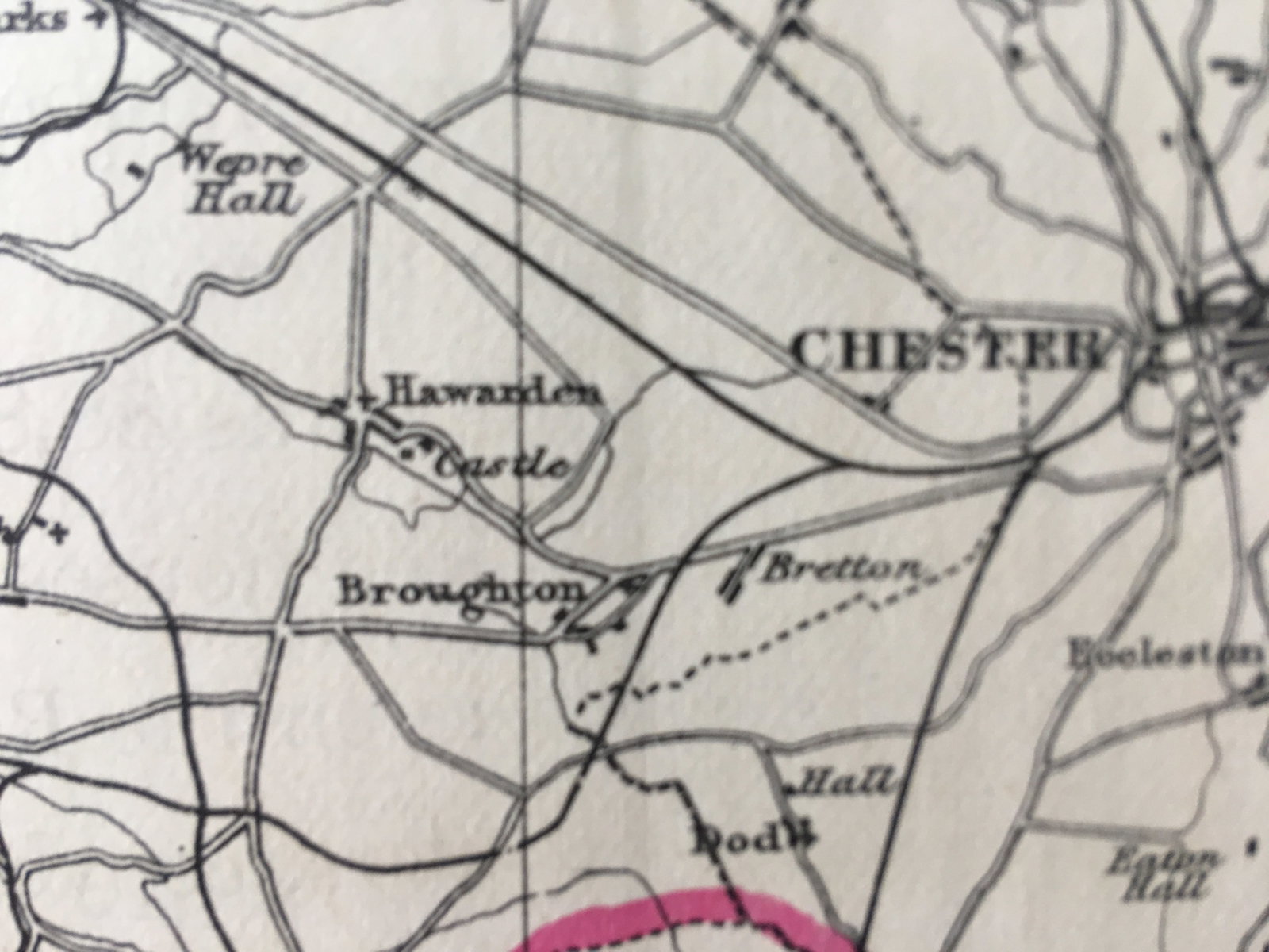 Antique 139 Years-Old Scarce Map Denbighshire 1885 Boundary Changes. - 6