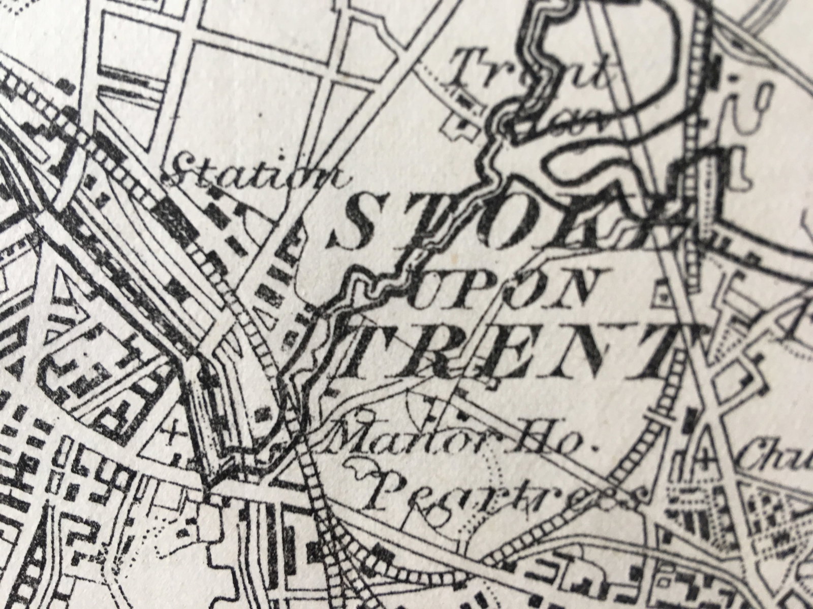 Antique 139 Years-Old Scarce Map Stoke On Trent 1885 Boundary Changes. - 6