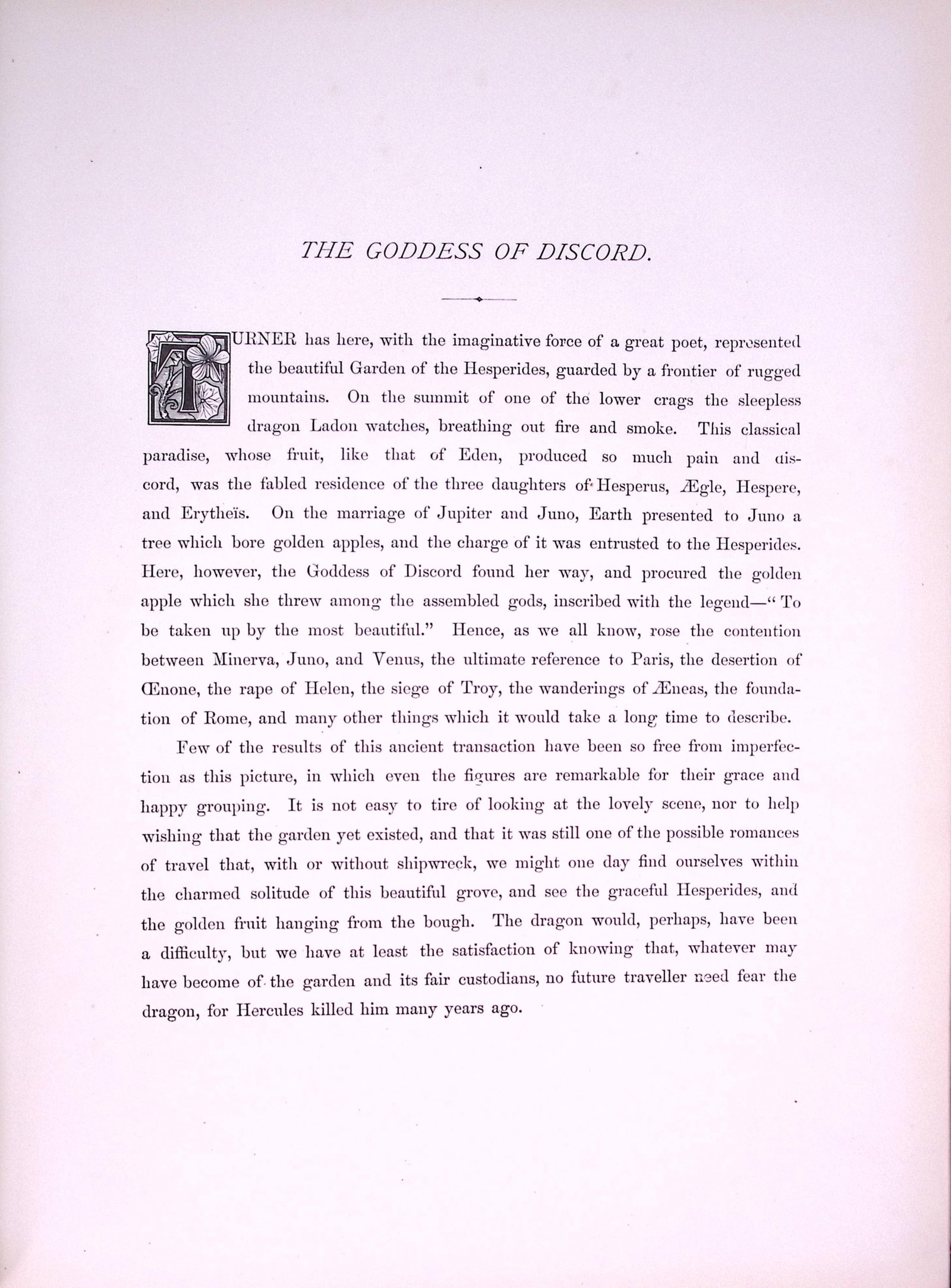 J.M.W Turner The Goddess of Discord Antique Steel Engraving-74-TR - 2