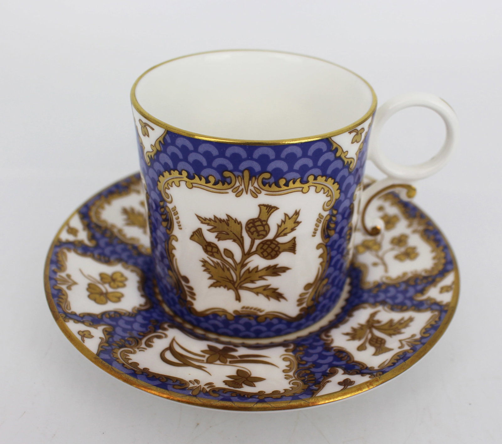 Royal Worcester George II Royal Collection Demitasse & Saucer - 2