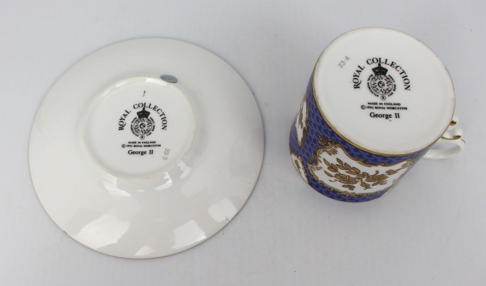 Royal Worcester George II Royal Collection Demitasse & Saucer - 4