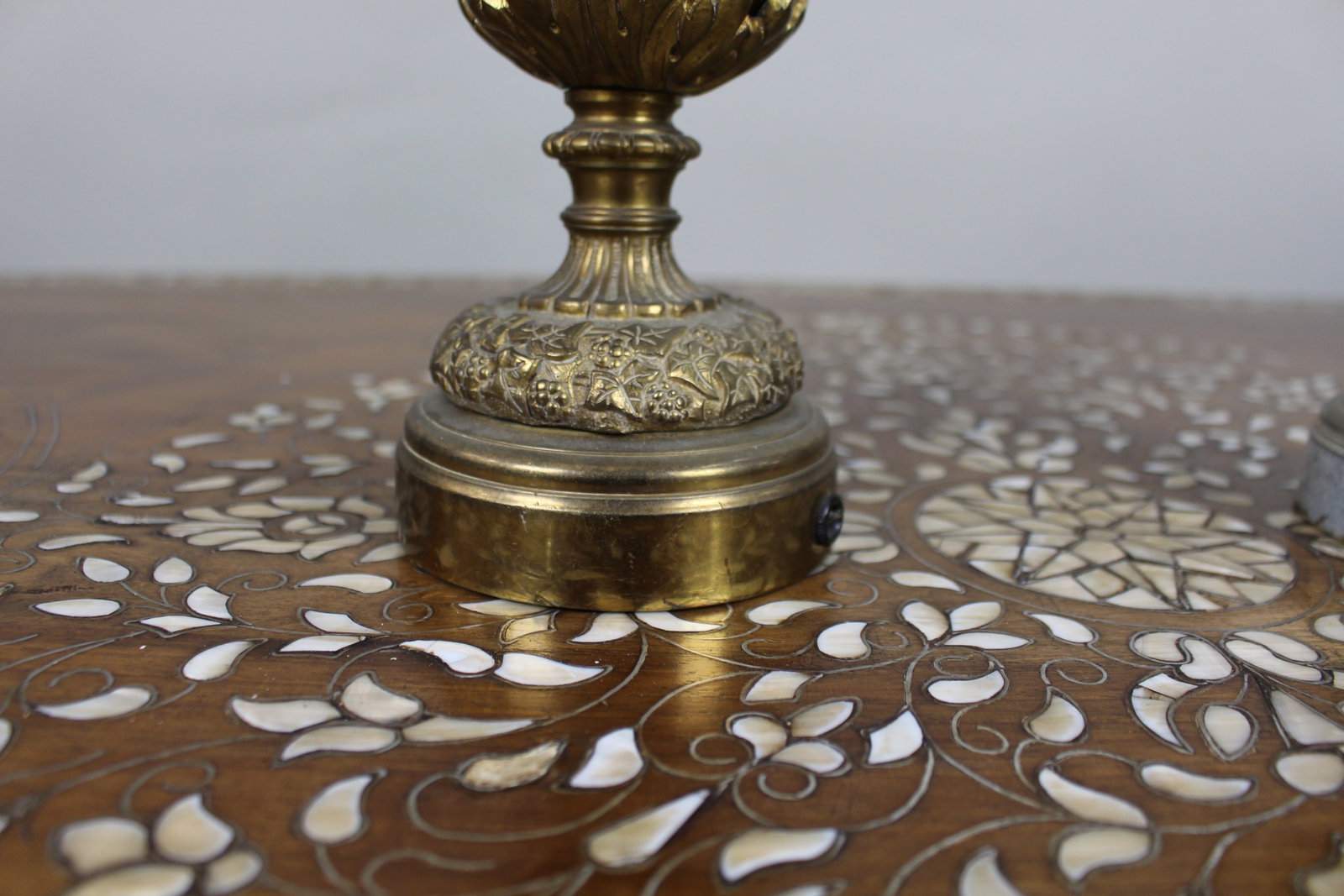 Pair of 19th Century French Gilt Bronze Bacchanalian Ewers with Cherubs - 8