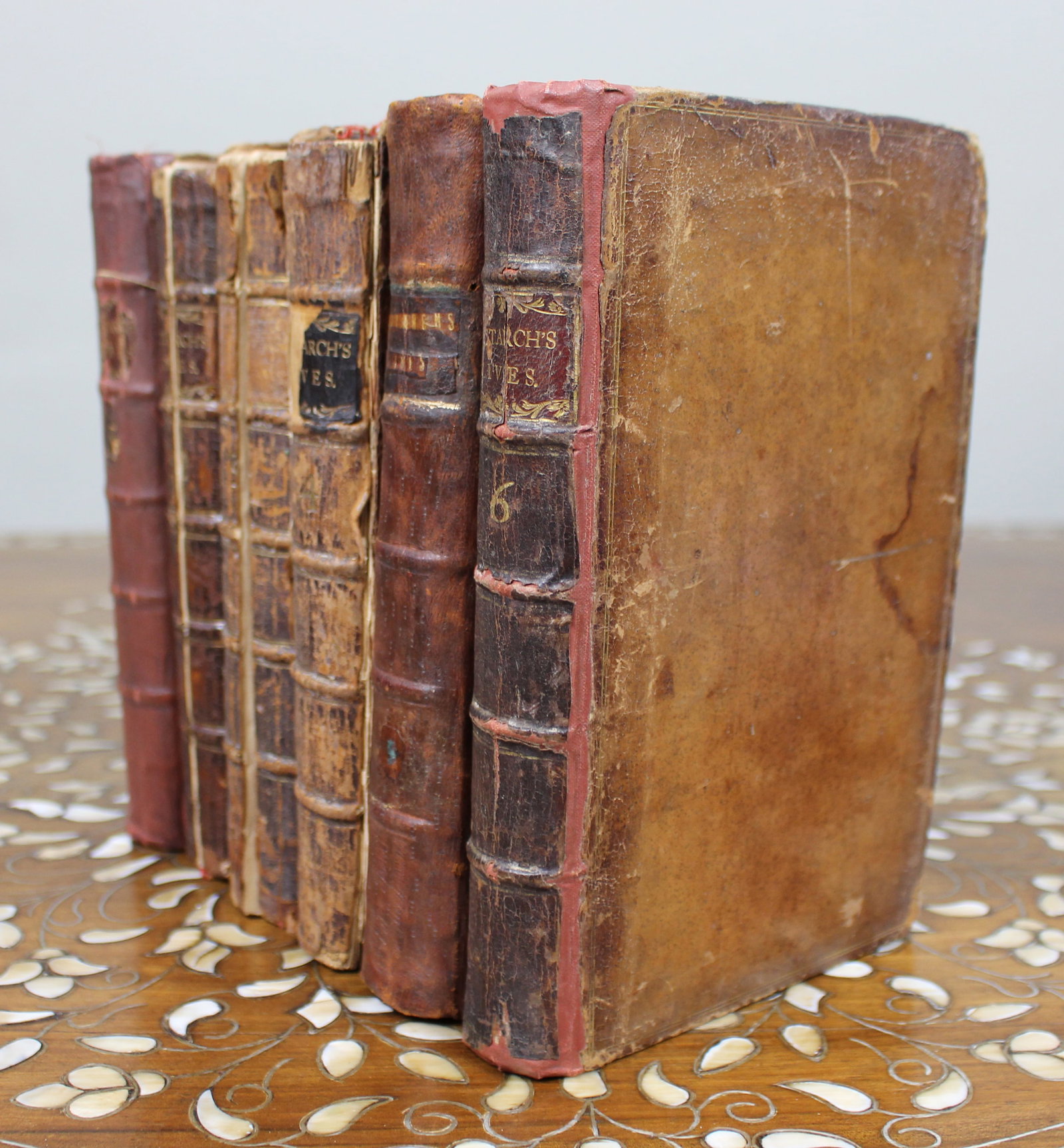 Complete Set of Plutarch’s Lives – Six Volumes, London 1758 (J. & R. Tonson) - 8