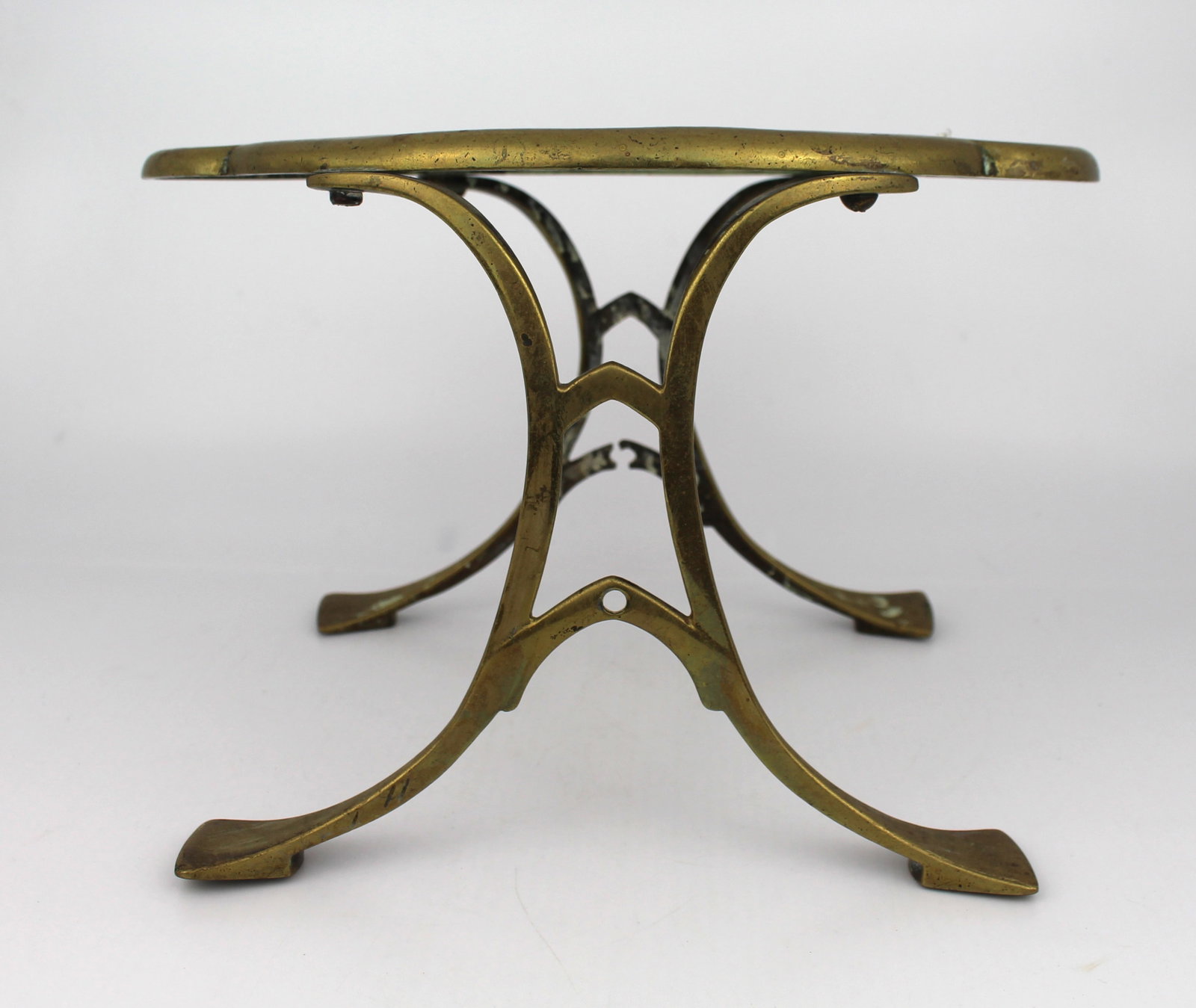 Antique Brass Kettle Trivet - 2