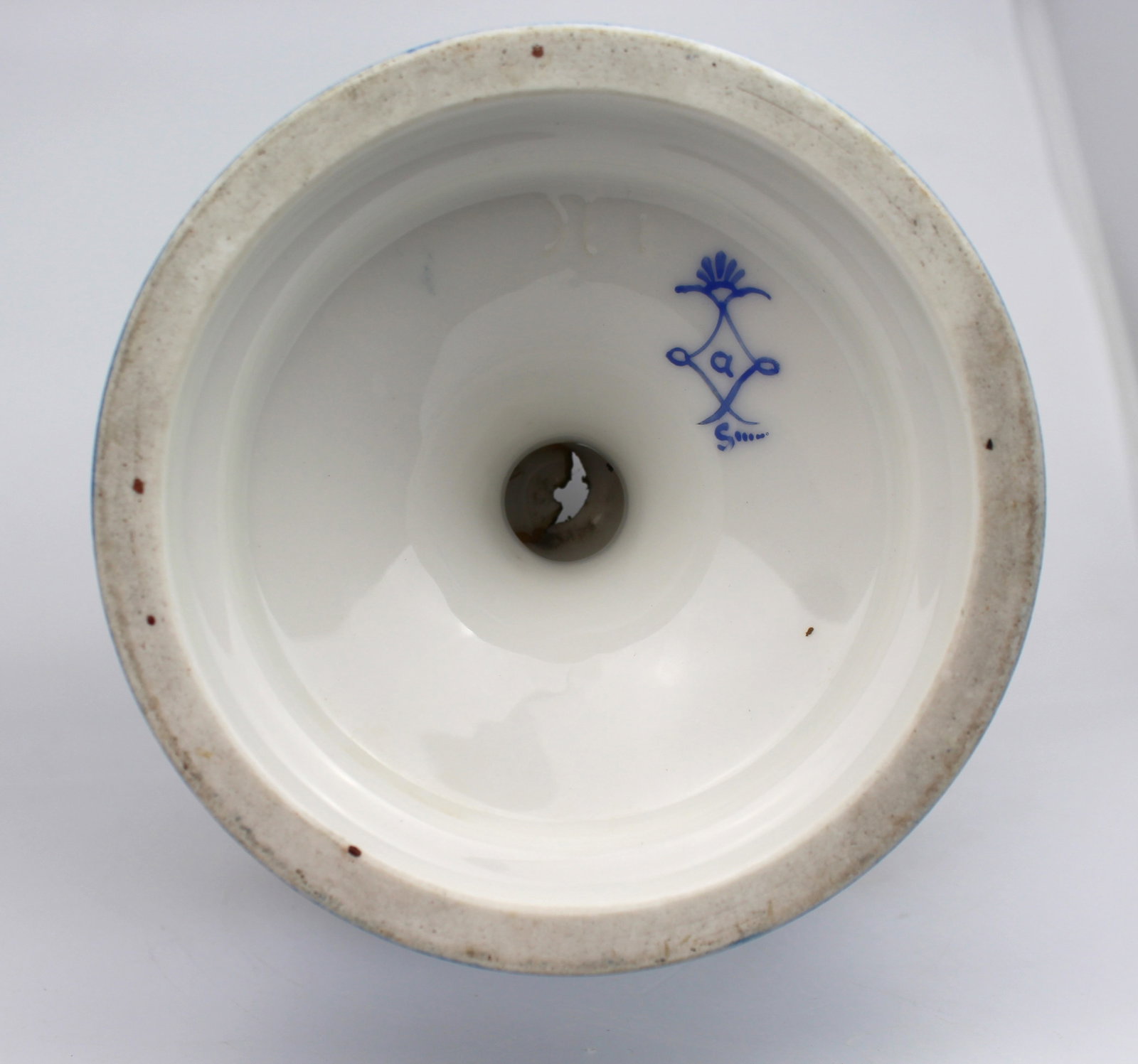 Large Late 19th Century Sèvres-Style Bleu Céleste Porcelain Vase - 19