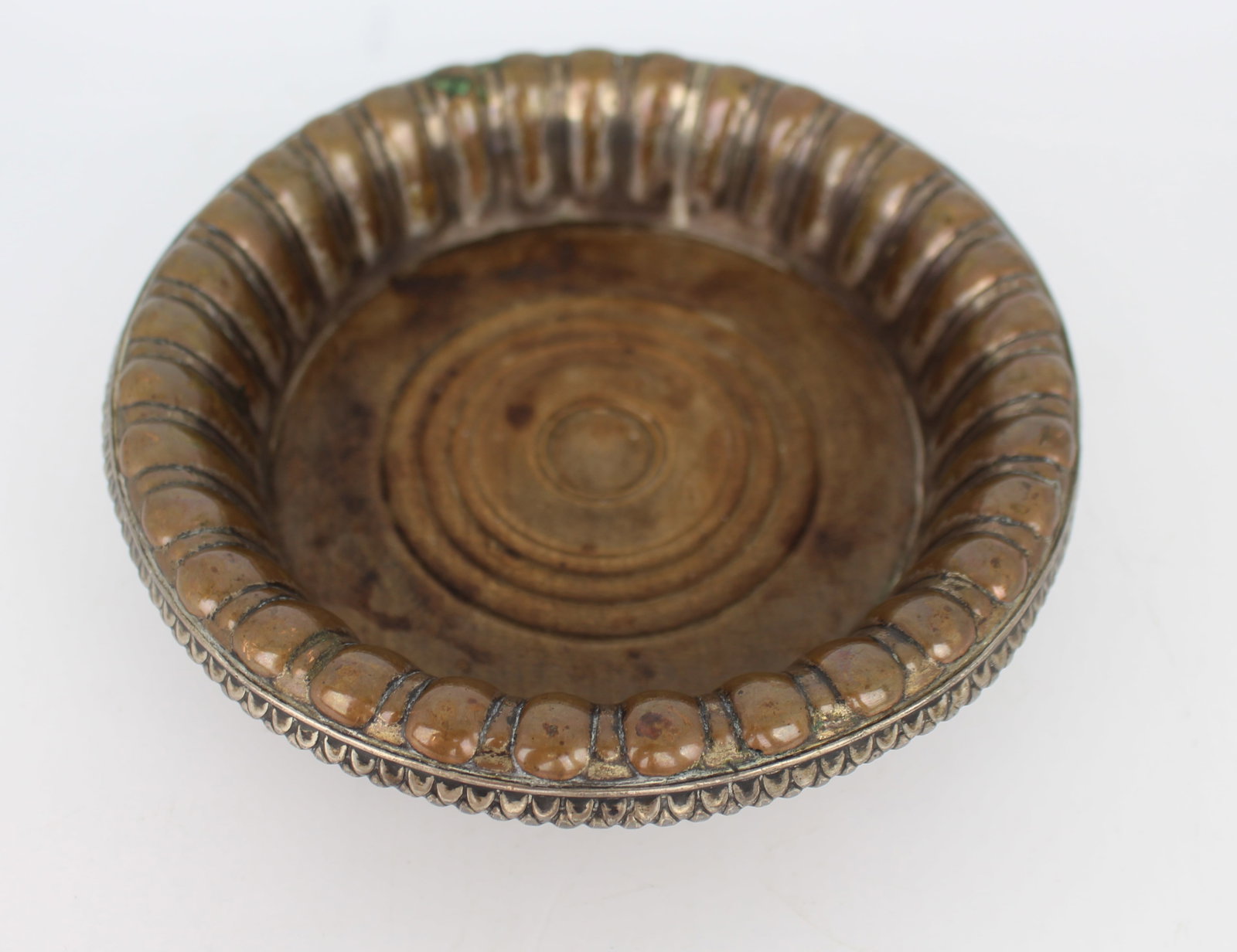 Antique Sheffield Plated Turned Wooden Wine Coaster - 2