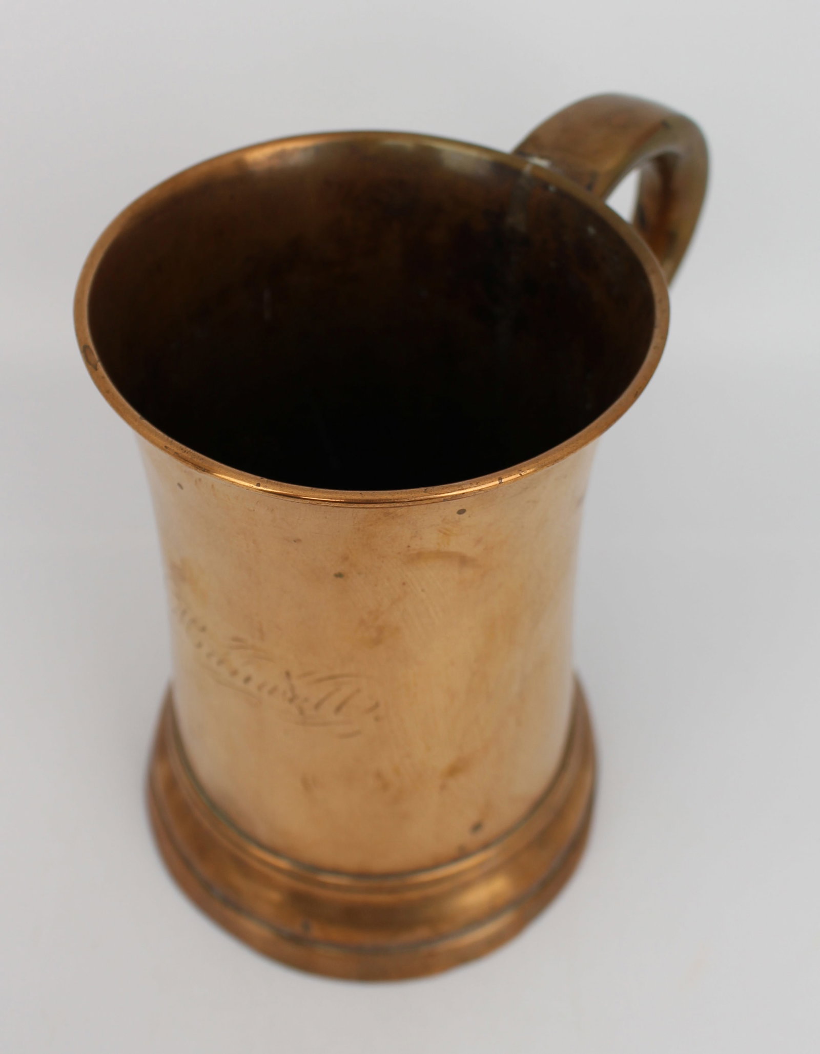Antique Georgian Copper Tavern Tankard – Engraved, c.1800 - 3