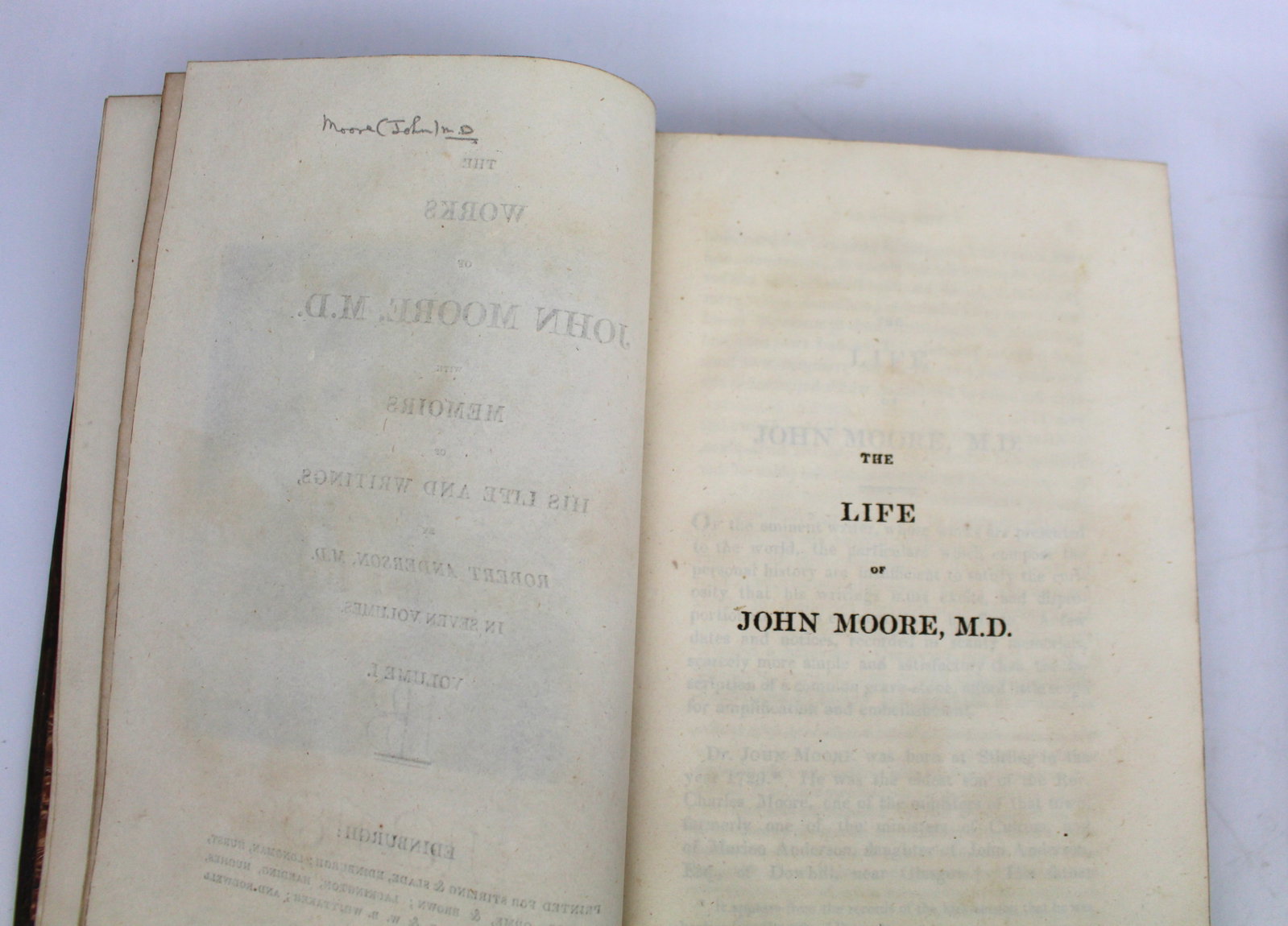 Two Volumes of The Works of John Moore, M.D. – 1820 Edinburgh - 20