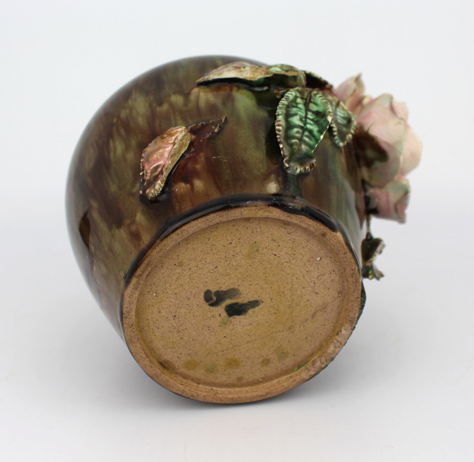 Set of 3 Decorative Victorian Floral Pottery Vases - 9