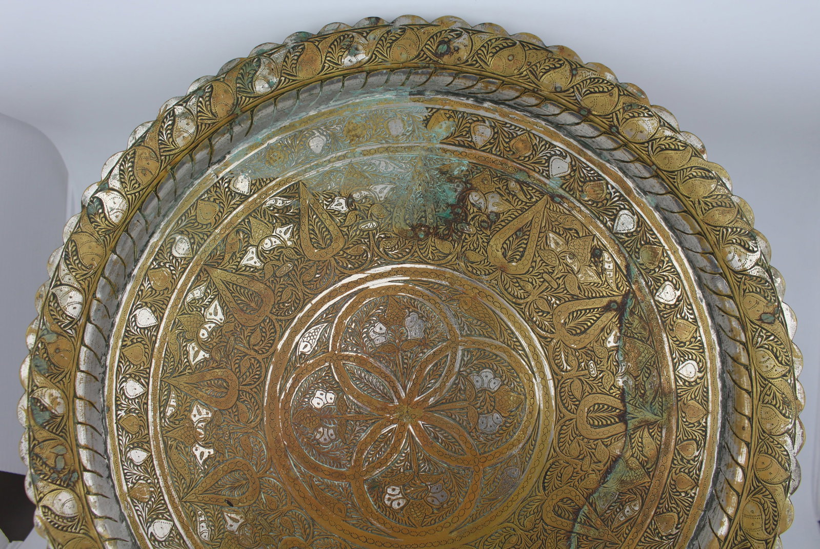Collection of 8 Antique Brass Wall Chargers & Plates - 11