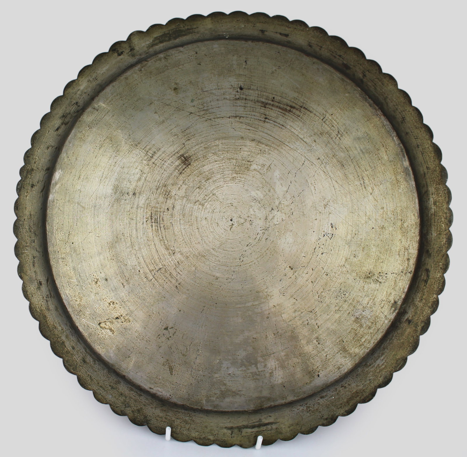 Collection of 8 Antique Brass Wall Chargers & Plates - 12