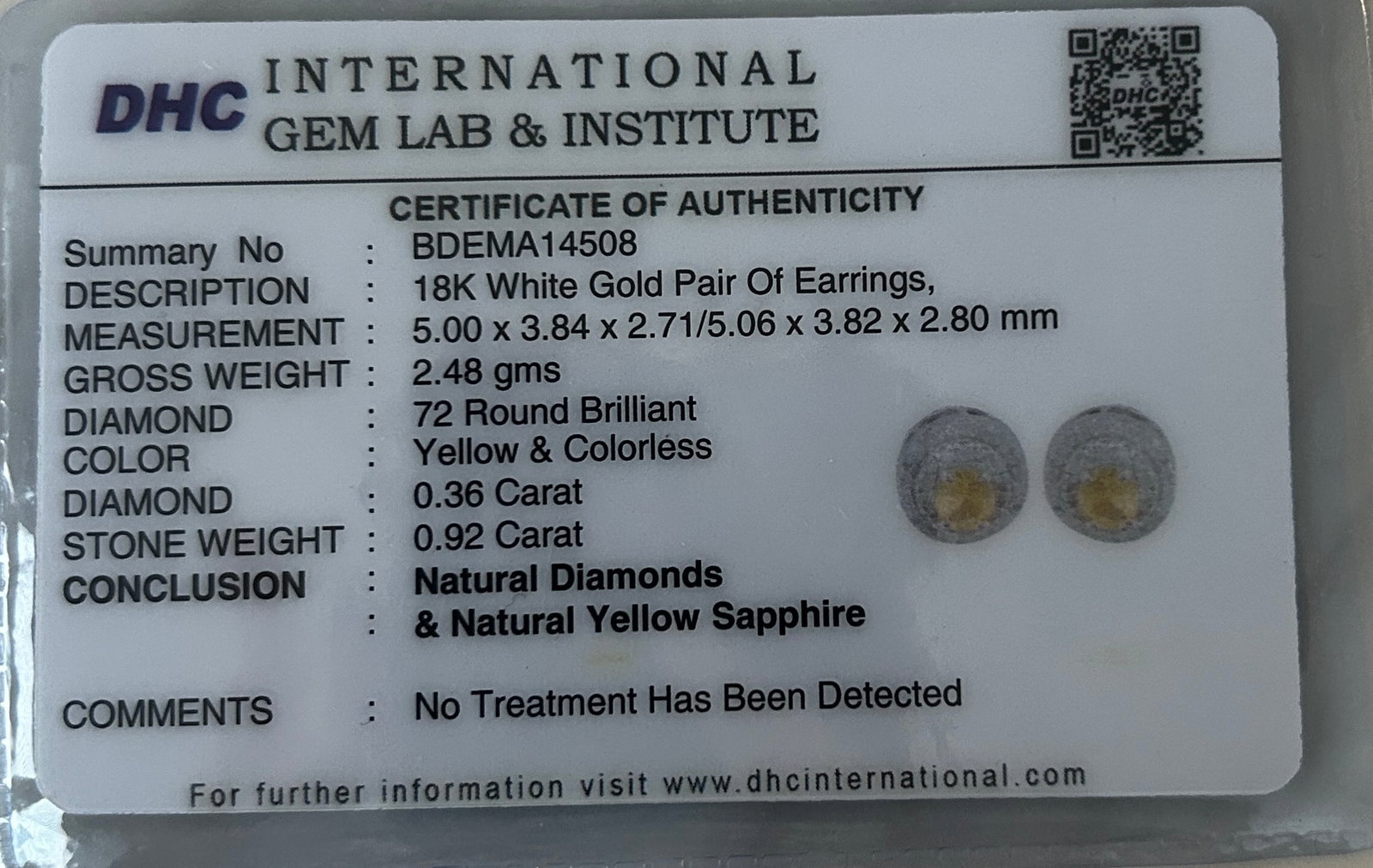 Beautiful 0.92 CT Unheated Ceylon Yellow Sapphire With Natural Diamonds & 18k Gold - 8