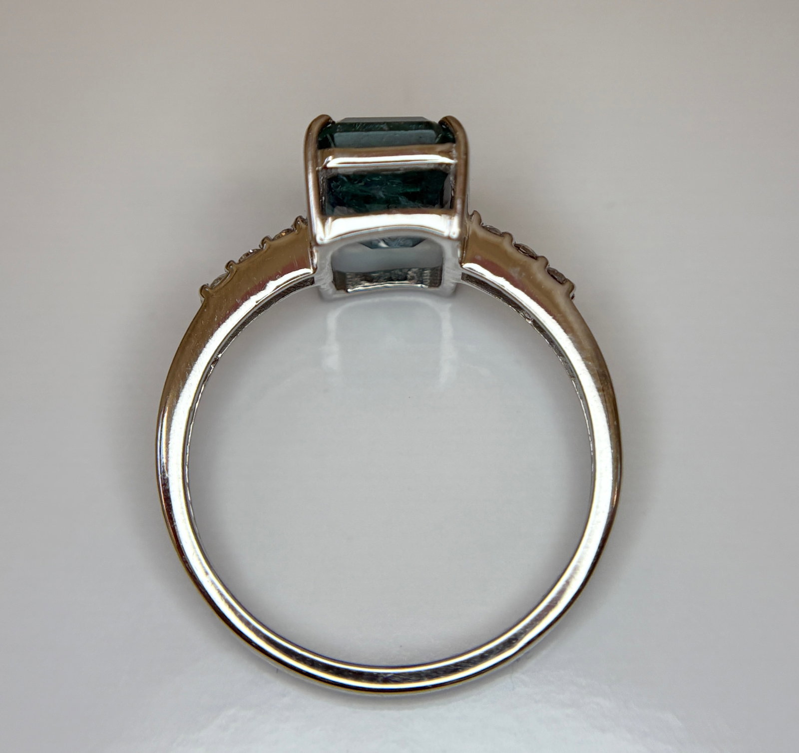 Beautiful 3.50 CT Natural Emerald Ring With Natural Diamonds & Platinum 950 - 6