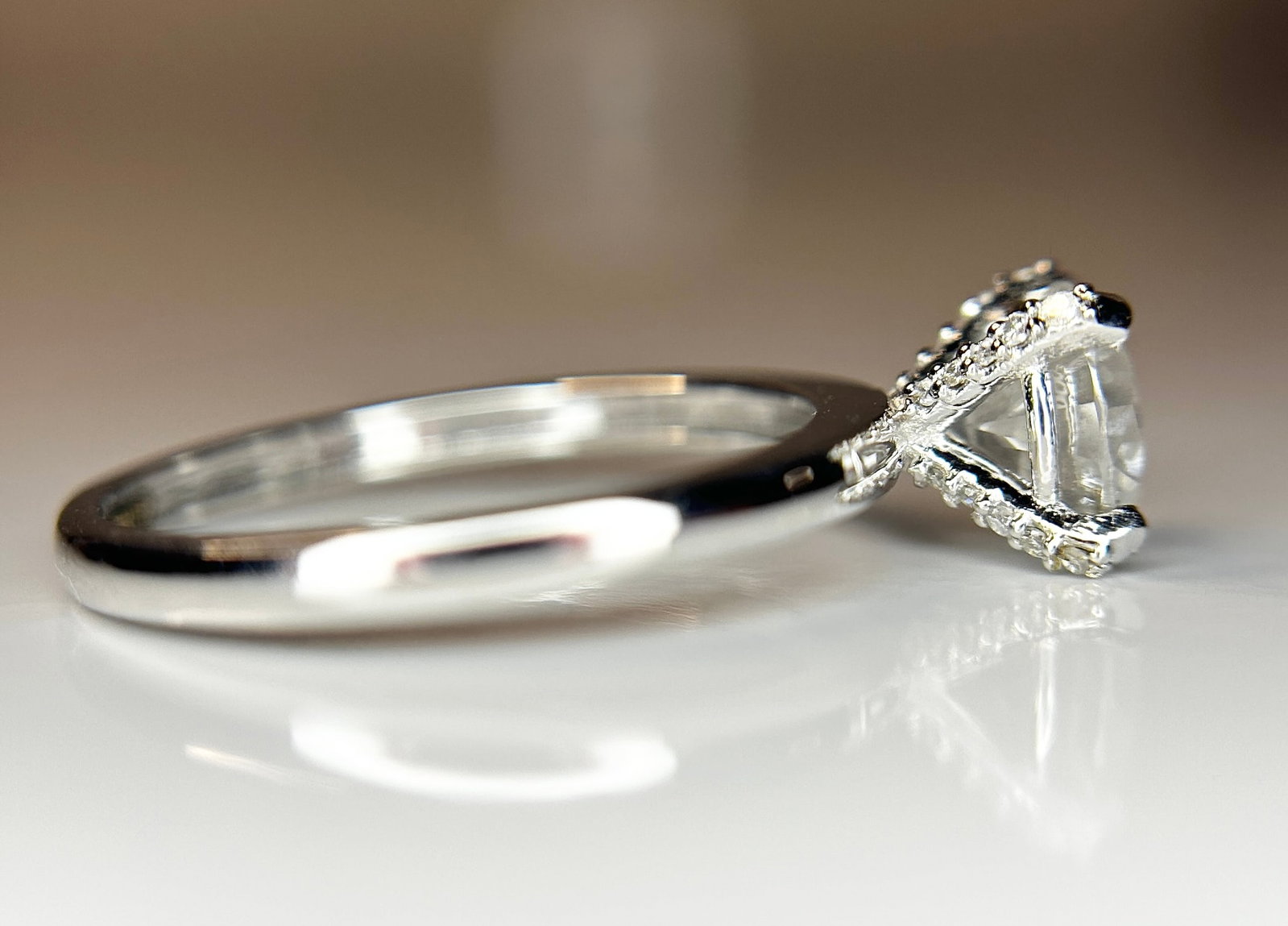 Beautiful 1.19ct Untreated Natural Solitaire Diamond & 18k Gold - 7