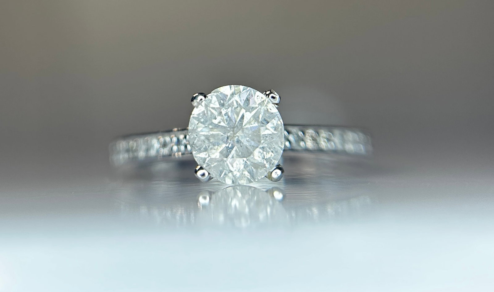 Beautiful 1.21ct Untreated Natural Solitaire Diamond & 18k Gold - 6