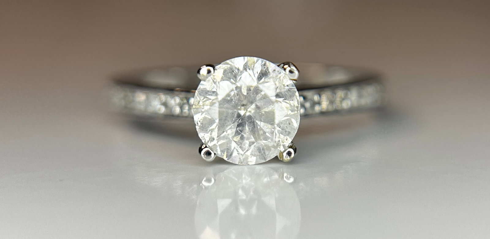 Beautiful 1.21ct Untreated Natural Solitaire Diamond & 18k Gold - 7