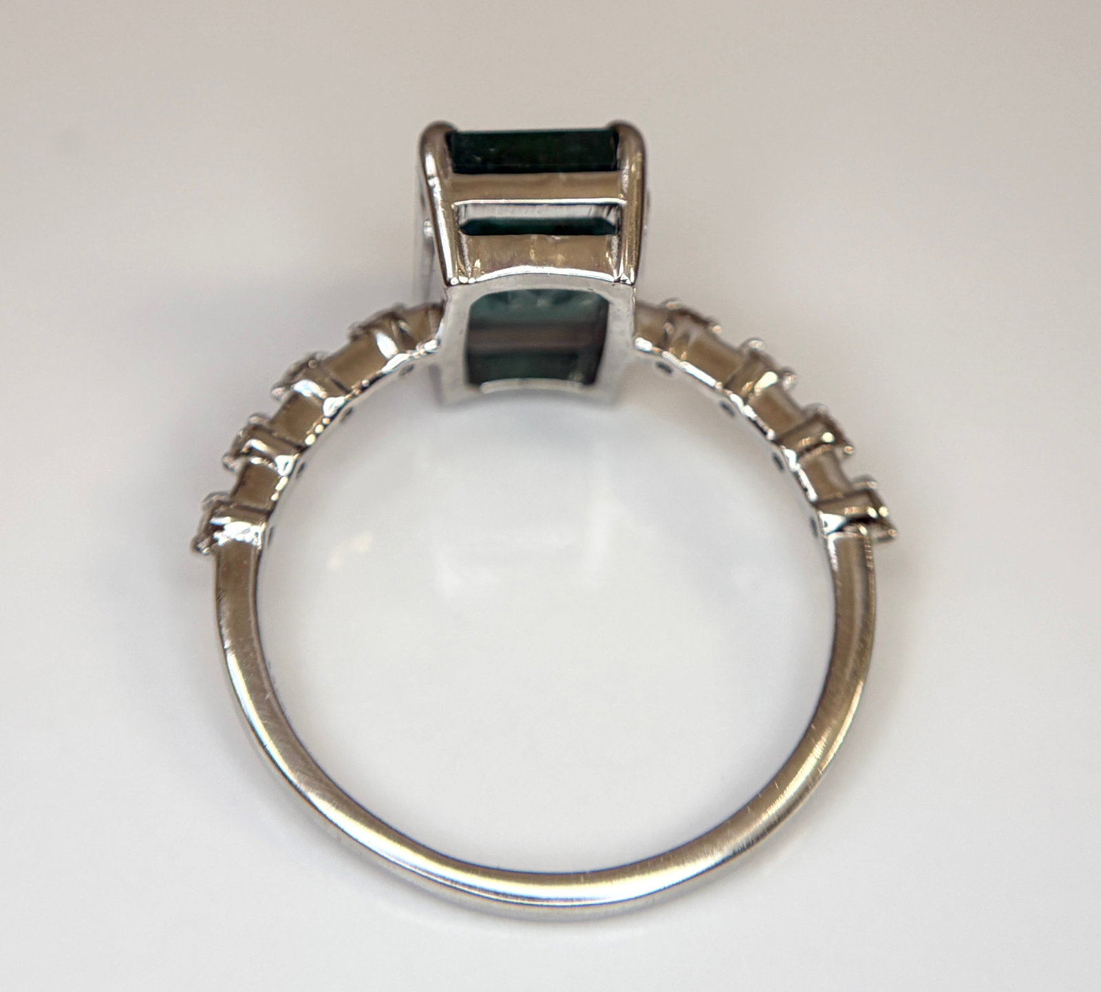 Beautiful 3.00 CT Natural Emerald Ring With Natural Diamonds & Platinum 950 - 5