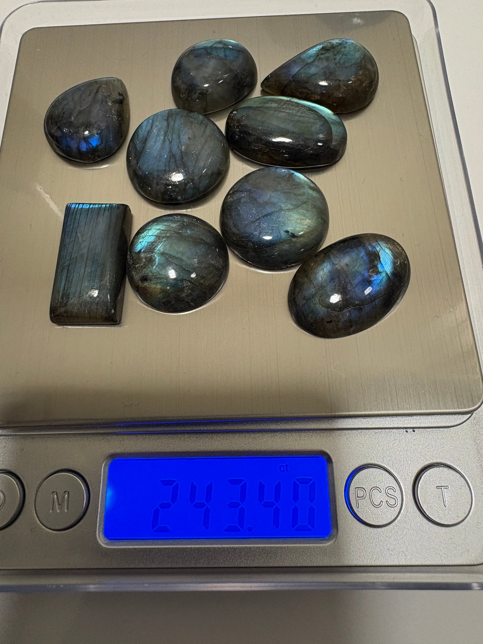 243.40ct Labradorite Lot Loose - 12