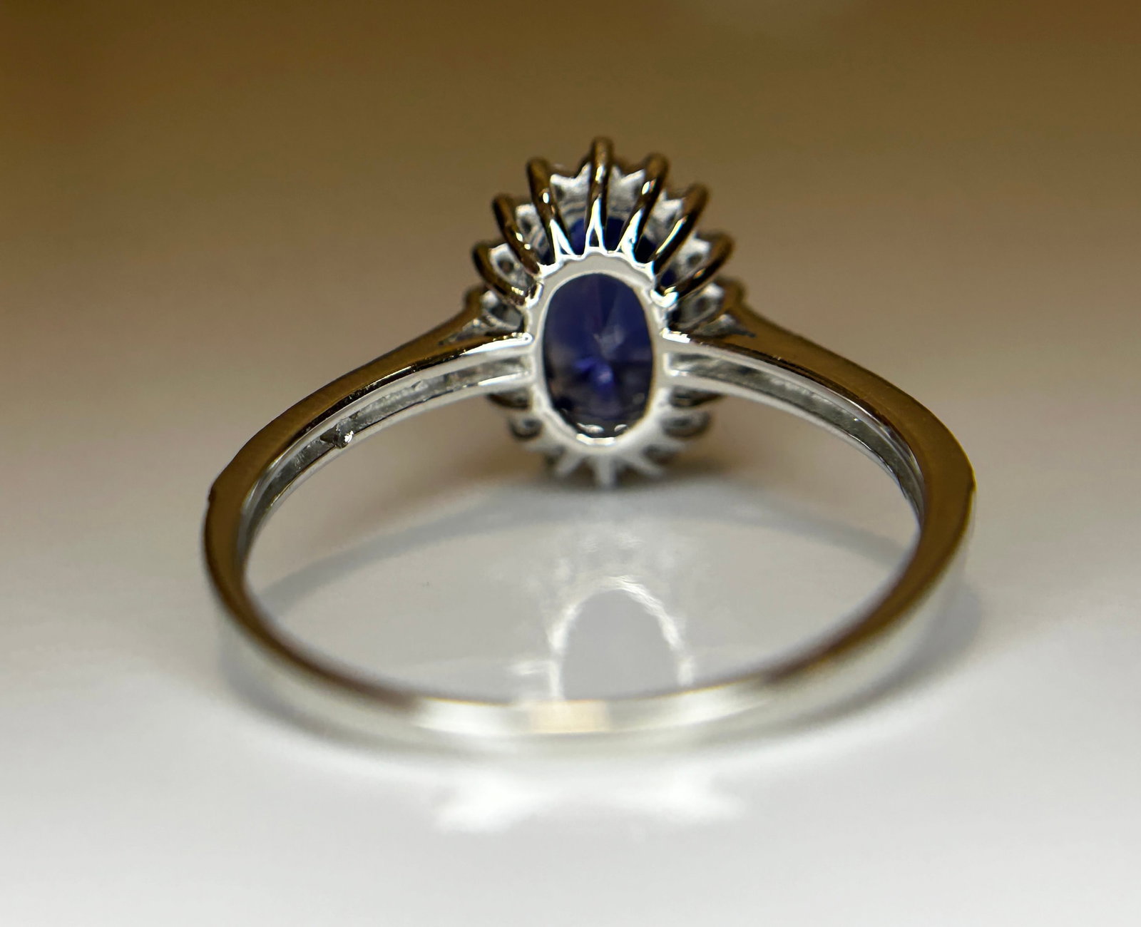 Beautiful 2.19 CT Unheated Burma Blue Sapphire Diamonds & 950 Platinum - 8