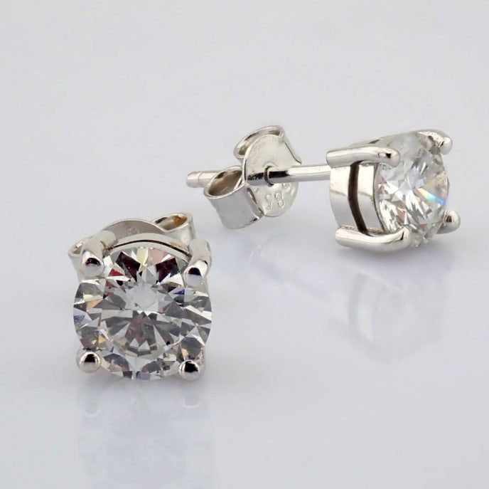 Round Cut Lab-Grown Diamond Earring - 1.5 Total Carat (MDI Certified) - 4