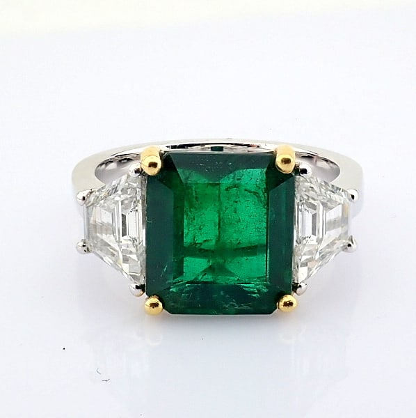 Natural Diamond 18K White Gold Ring - 11