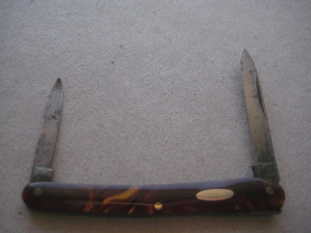 Vintage Twin Steel Bladed Folding Fruit Knife, c1920 (1 of 2)