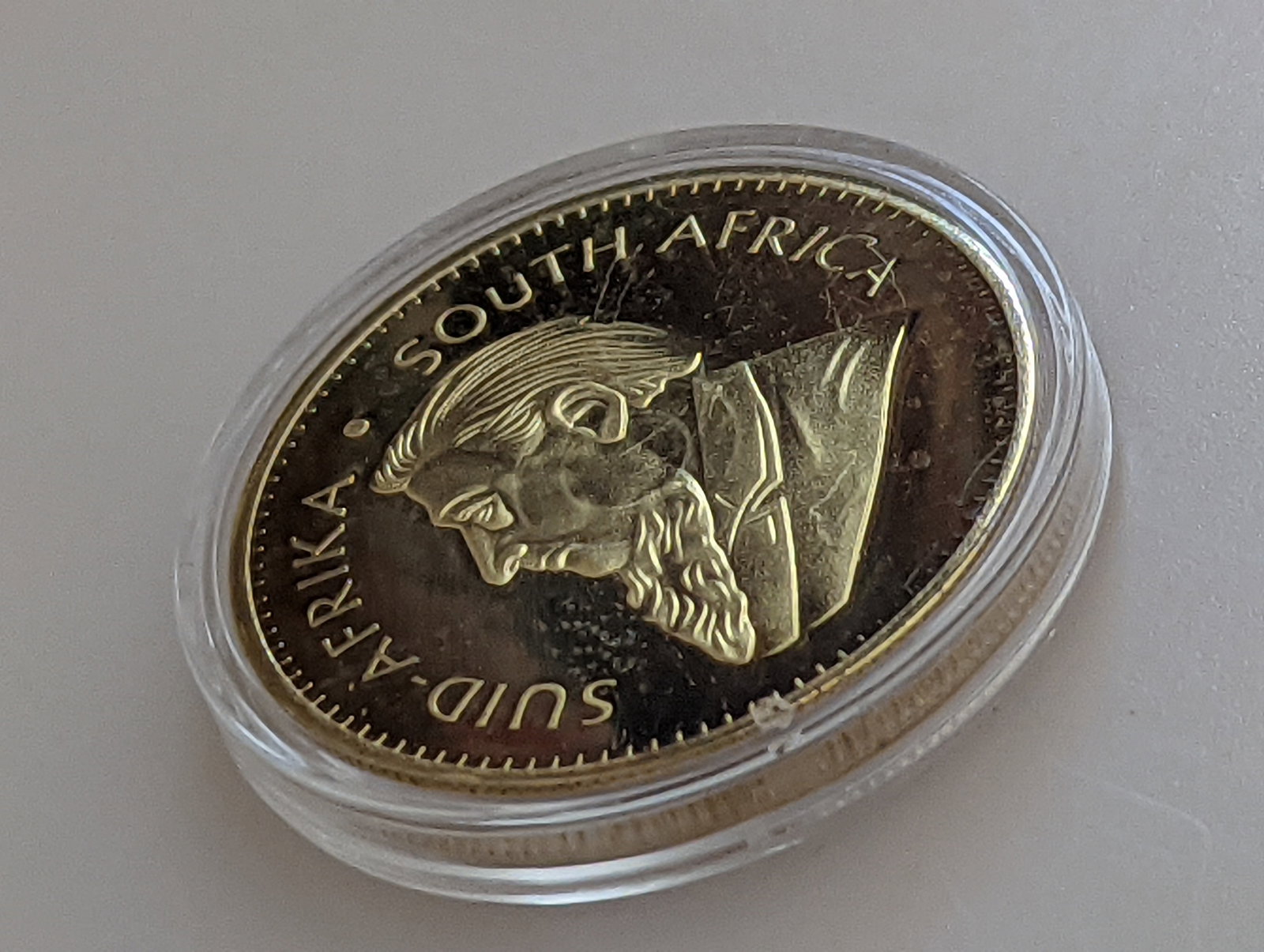1967 Krugerrand Commemorative Coin – First Year of Issue – Gold Plated - 2