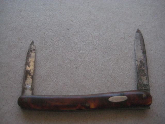 Vintage Twin Steel Bladed Folding Fruit Knife, c1920 (1 of 3)