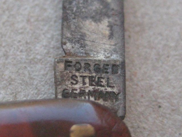Vintage Twin Steel Bladed Folding Fruit Knife, c1920 - 3