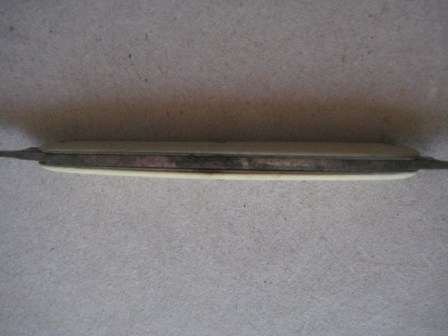 Antique French Bone Hafted Twin Bladed Penknife, c1900 - 3