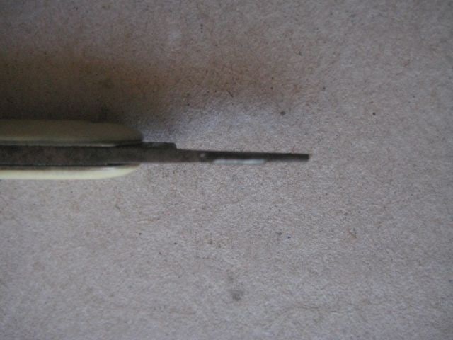 Antique French Bone Hafted Twin Bladed Penknife, c1900 - 5