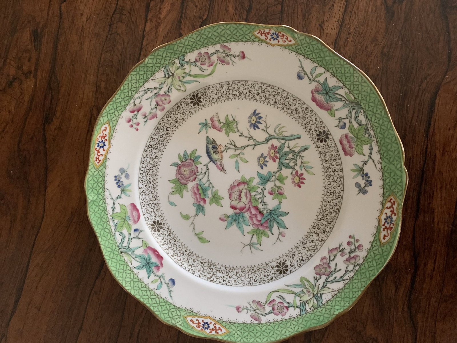 Rare c1836 Set of 8 Felspar Porcelain Fruit/Dessert Plates and Two Serving Compotes - 2