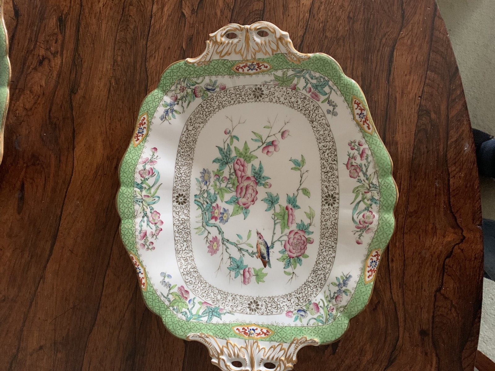 Rare c1836 Set of 8 Felspar Porcelain Fruit/Dessert Plates and Two Serving Compotes - 7