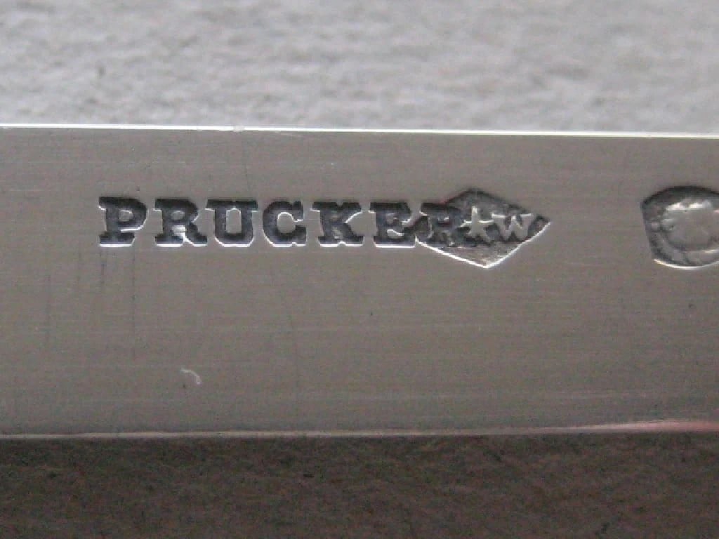 Rare French Silver Bladed Folding Fruit Knife - 10