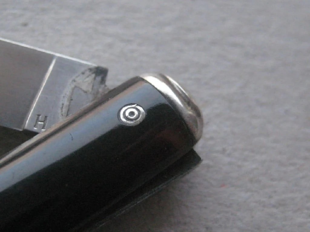 Rare French Silver Bladed Folding Fruit Knife - 4