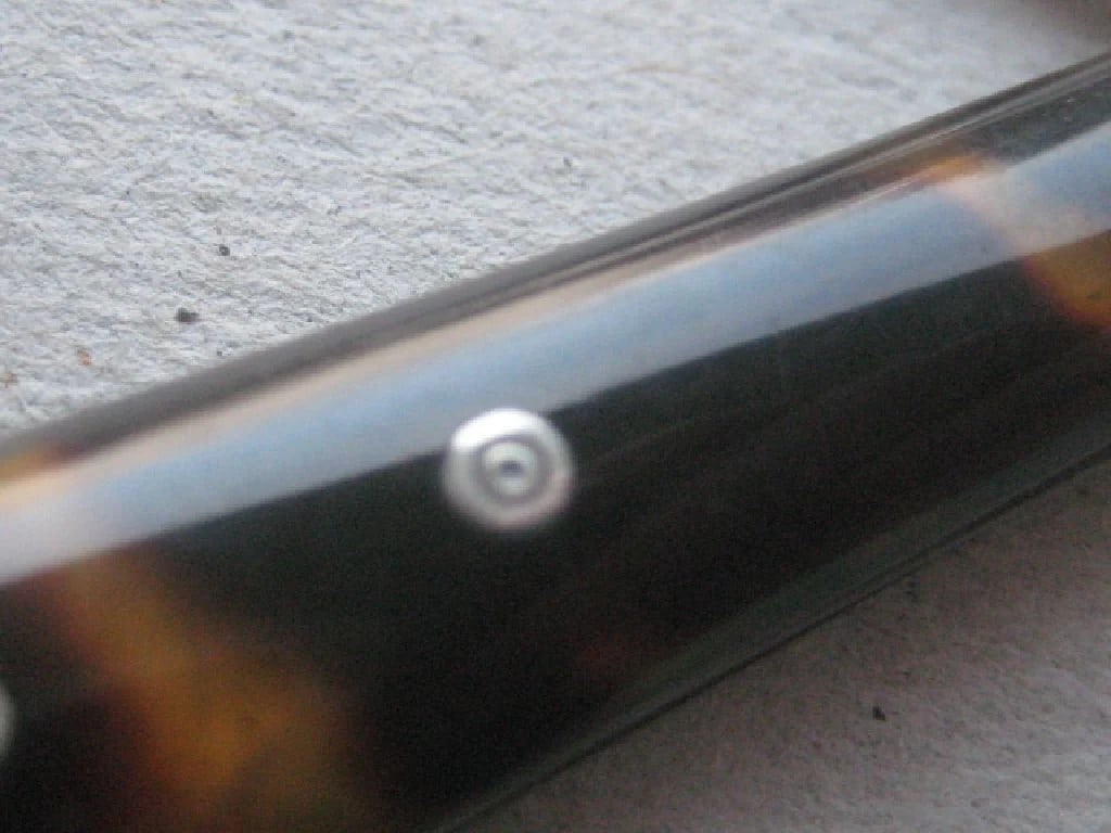 Rare French Silver Bladed Folding Fruit Knife - 6