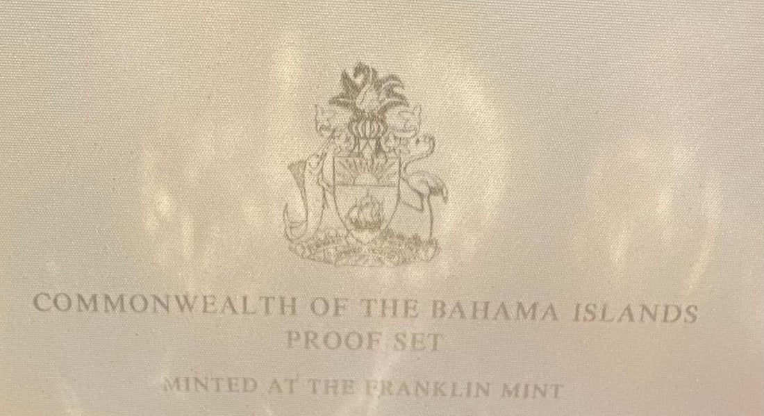 1972 PROOF COIN SET BAHAMA ISLANDS INCLUDING STERLING SILVER COINS. - 5
