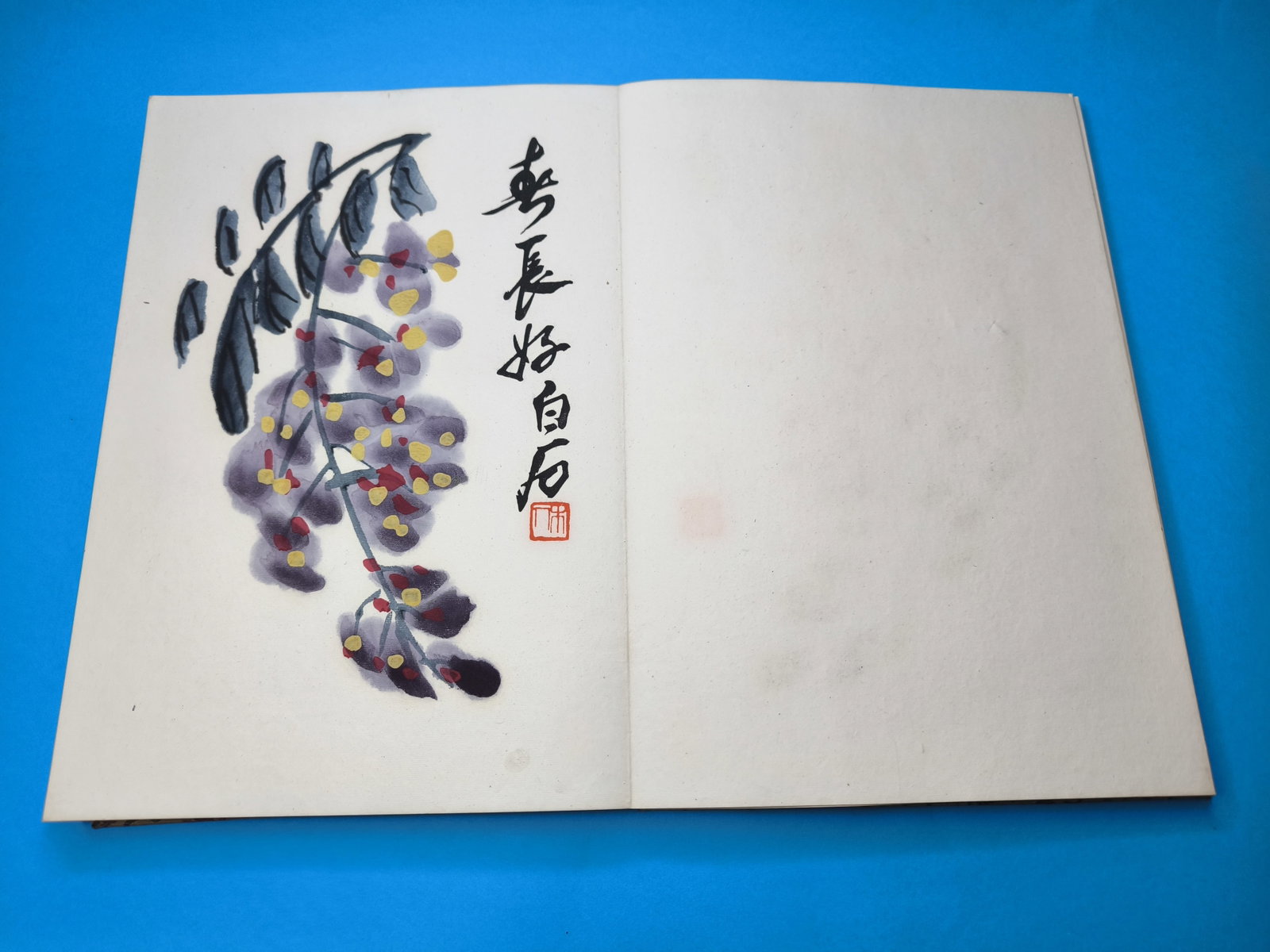 Book with 22 woodcuts in colours, "Qi Baishi hua ji", published by Rong Bao Zhai xin ji Beijing 1... - 6