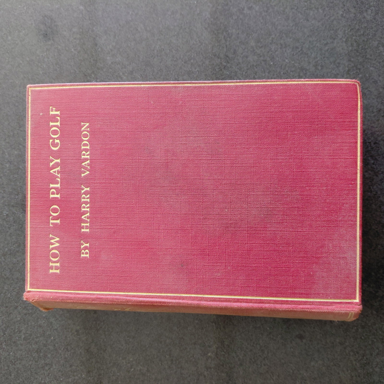 How to Play Golf Book by Harry Vardon 1912 - 10