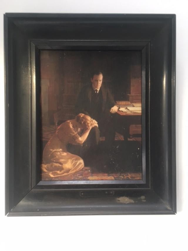 Esoteric School, Framed Picture, On Board, Circa 1900 Scene (1 of 6)