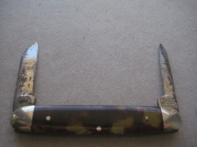 Vintage Twin Steel Bladed Folding Fruit Knife, c1920 - 2