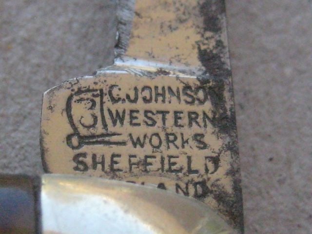 Vintage Twin Steel Bladed Folding Fruit Knife, c1920 - 3