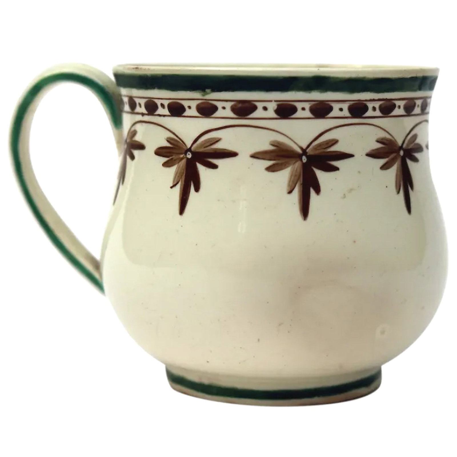 An antique Georgian Wedgwood Creamware pottery Ice / Custard Cup C.1790 (1 of 7)
