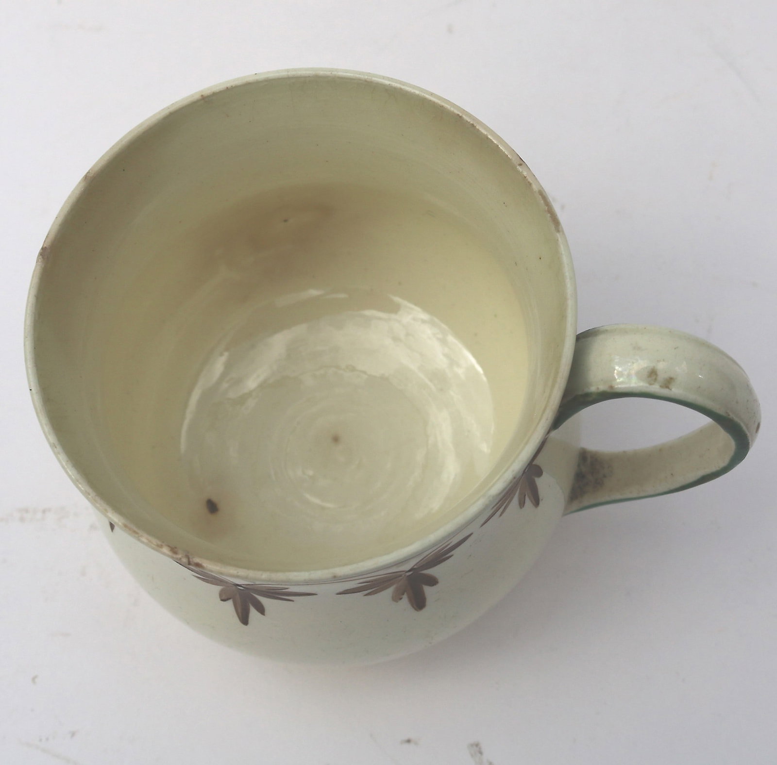 An antique Georgian Wedgwood Creamware pottery Ice / Custard Cup C.1790 - 6