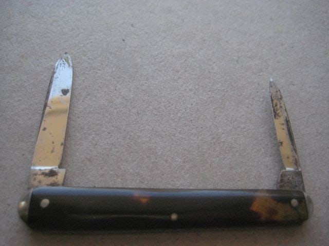 Vintage Twin Steel Bladed Folding Fruit Knife, c1920 - 2